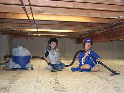 finished crawl space